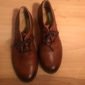 Frye Brown Leather Lace Up Shoes